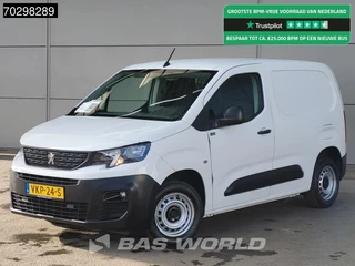 Peugeot Partner 110PK Benzine Emissievrij L1H1 Navi Airco Cruise Parkeersensoren Euro6 L1 Kompakt Airco Cruise control