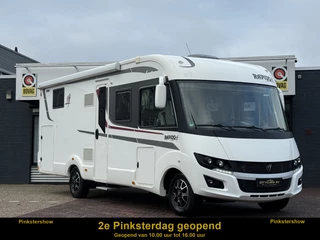 Fiat Ducato Rapido 896 F 160 PK face to face slechts 12.000 dkm Queensbed+hefbed luifel 2x tv camera grote garage dakairco Truma hordeur