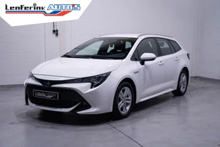 Toyota Corolla Touring Sports 2.0 Hybrid Dynamic navigatie privateglas afneembare trekhaak allu-dakrail camera multi-stuurbediening service-boekje aanwezig schakelflippers aan het stuur key-less entry en start