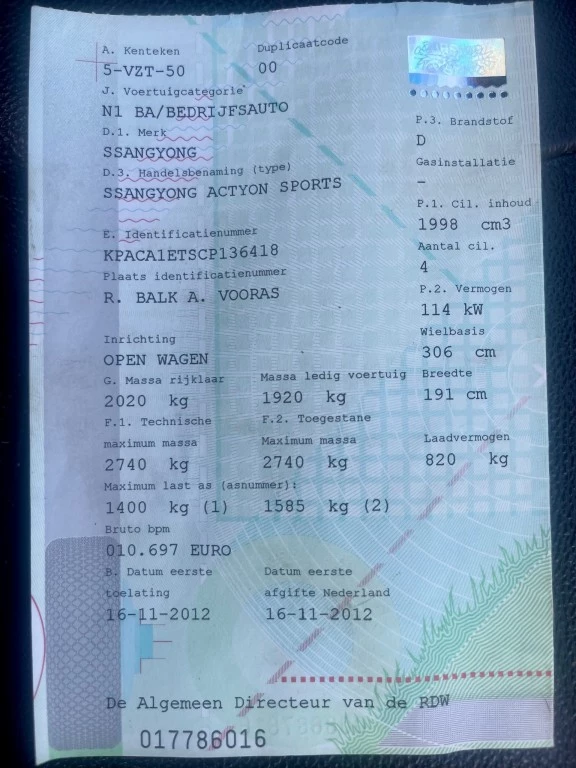 Hoofdafbeelding SsangYong Actyon