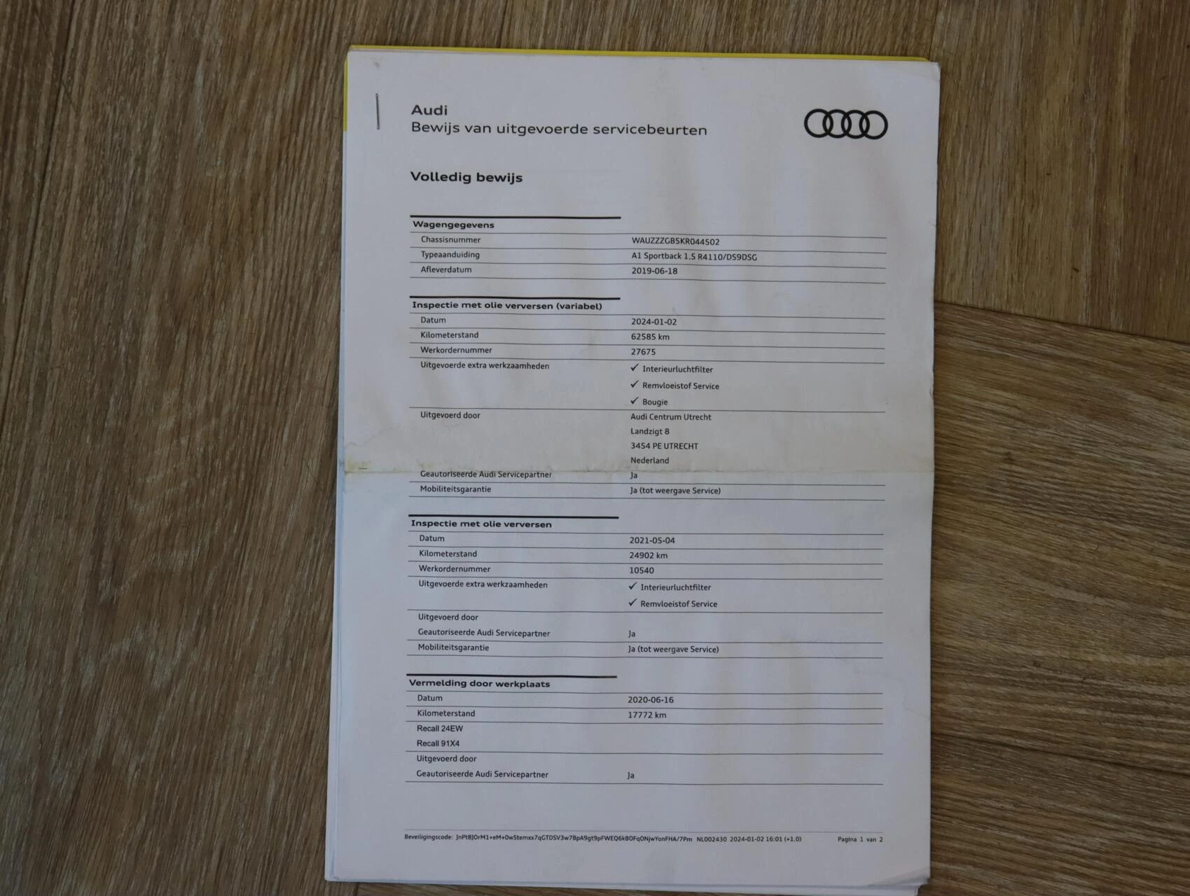 Hoofdafbeelding Audi A1 Sportback