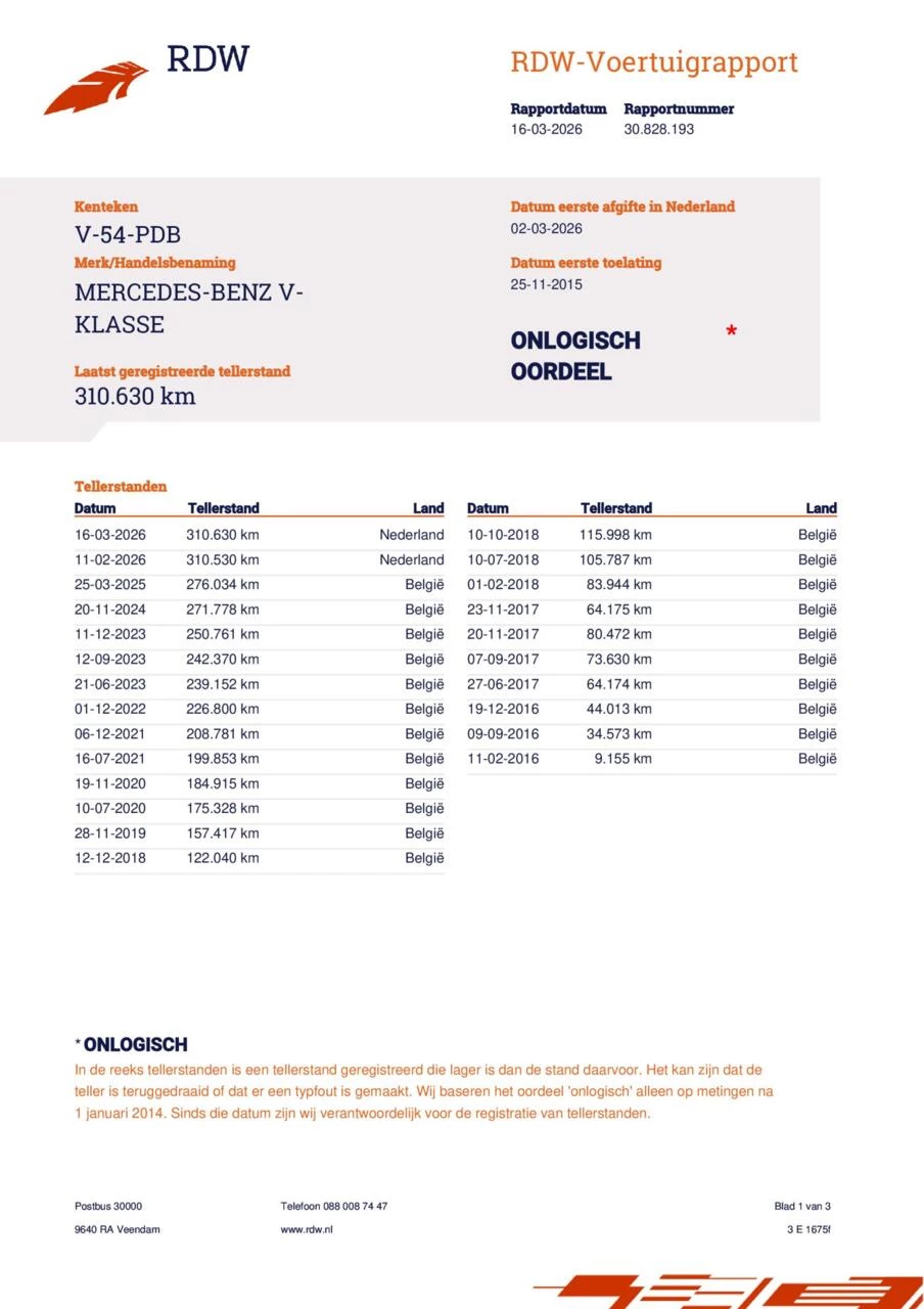 Hoofdafbeelding Mercedes-Benz V-Klasse