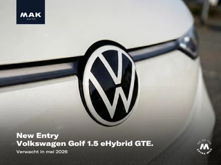 Volkswagen Golf 1.5 eHybrid GTE, pano, 19", Leder Vienna, tr.haak, Matrix-LED, HUD, ACC, keyless, NP58k