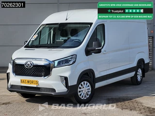 Maxus eDeliver 9 204PK Elektrisch L3H2 89KWH Snelladen 296 km WLPT Airco ACC Camera 10m3 Airco
