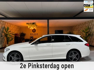 Mercedes-Benz C-klasse Estate 250 AMG Garantie Head-up 360 Lane Hout Elek Achterklep StoelVW Lane Blindspot ACC Sfeer Led Rijklaar