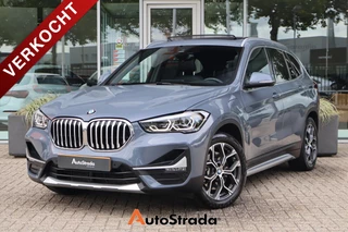 Hoofdafbeelding BMW X1 BMW X1 (f48) xDrive25e 220pk  I Pano I Leder I Navigatie I Camera I Stoelverwarming I Storm Bay Metallic | Head-Up