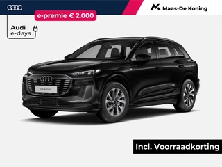 Hoofdafbeelding Audi Q6 e-tron Audi Q6 e-tron Advanced edition 252 PK · Trekhaak, mechanisch draaibaar · Sportstoel zwart leder-kunstl.