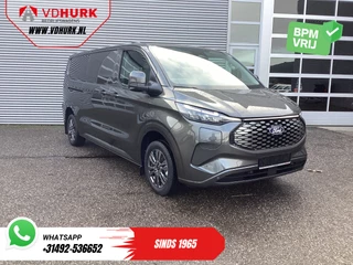 Ford E-Transit Custom 340 71 kWh 218 pk 340 km WLTP L2 Limited 2x Elek.Schuif/ 2.3t Trekverm./ Snellader/ Matrix LED/ B&O/ Adapt.Cruise/ Standkachel/ Carplay/ 360 Camera