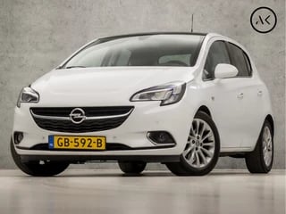 Opel Corsa 1.0 Turbo Cosmo (PANORAMADAK, SCHERM, STUUR/STOELVERWARMING, CLIMATE, GETINT GLAS, SPORTSTOELEN, LEDER, CRUISE, XENON, LM VELGEN, NIEUWSTAAT)