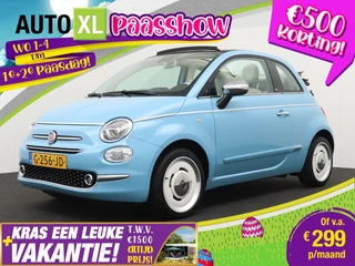 Fiat 500C Cabrio 85 PK Turbo Spiaggina 58 Digi.Dash Carplay Park.Sens