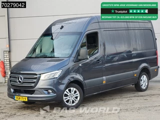 Mercedes Sprinter 319 CDI 3.0L V6 Automaat 190PK 3,5t Trekhaak LED Navi Airco Cruise Camera Parkeersensoren MBUX Carplay L2 10m3 Airco Trekhaak Cruise control