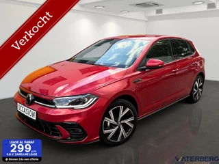 Hoofdafbeelding Volkswagen Polo Volkswagen Polo 1.0 TSI*3x R Line*IQ Light*Carplay*Camera*ACC*PDC*Draadloos Opladen*95 PK*Rood metallic