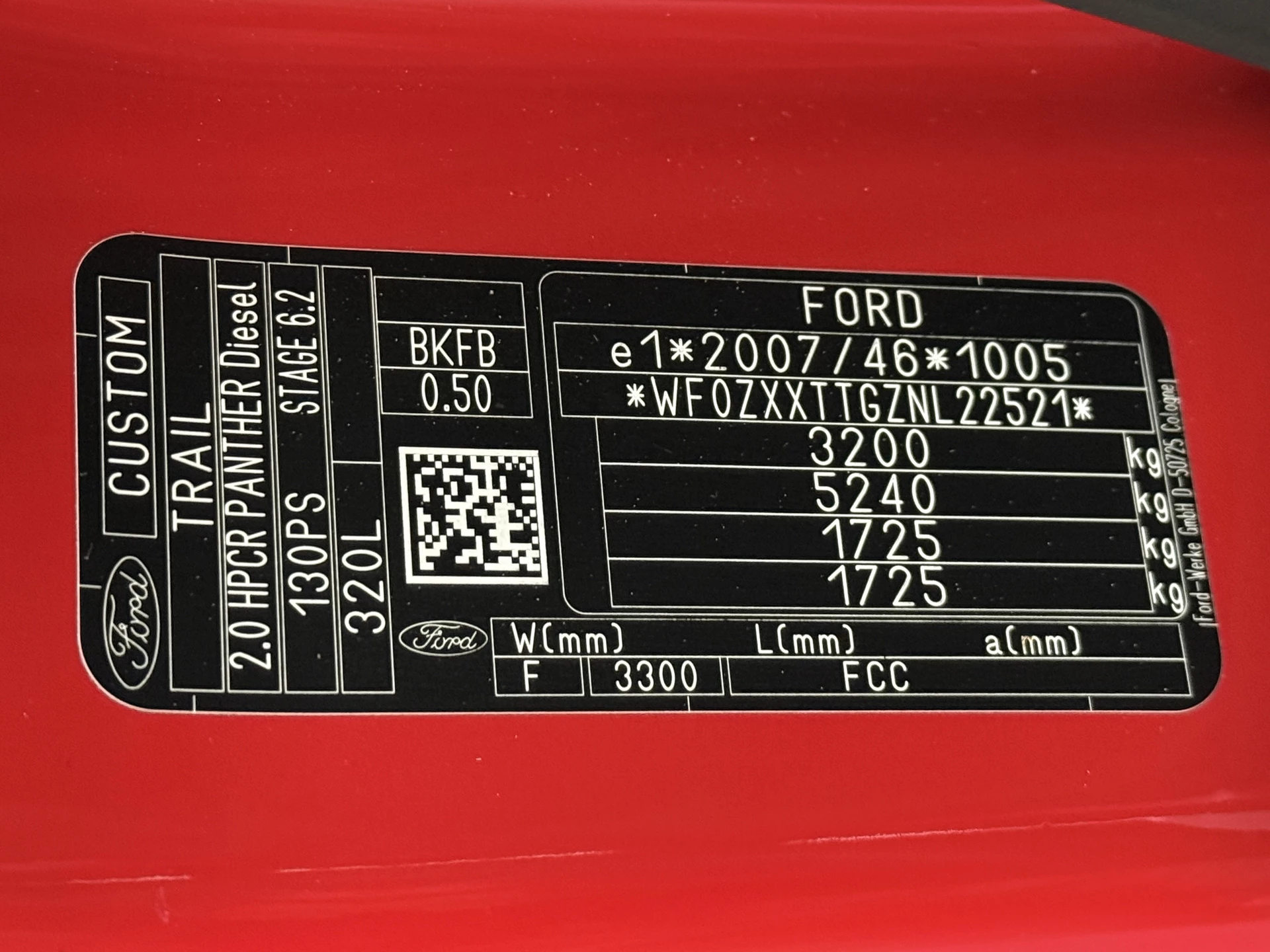 Hoofdafbeelding Ford Transit Custom