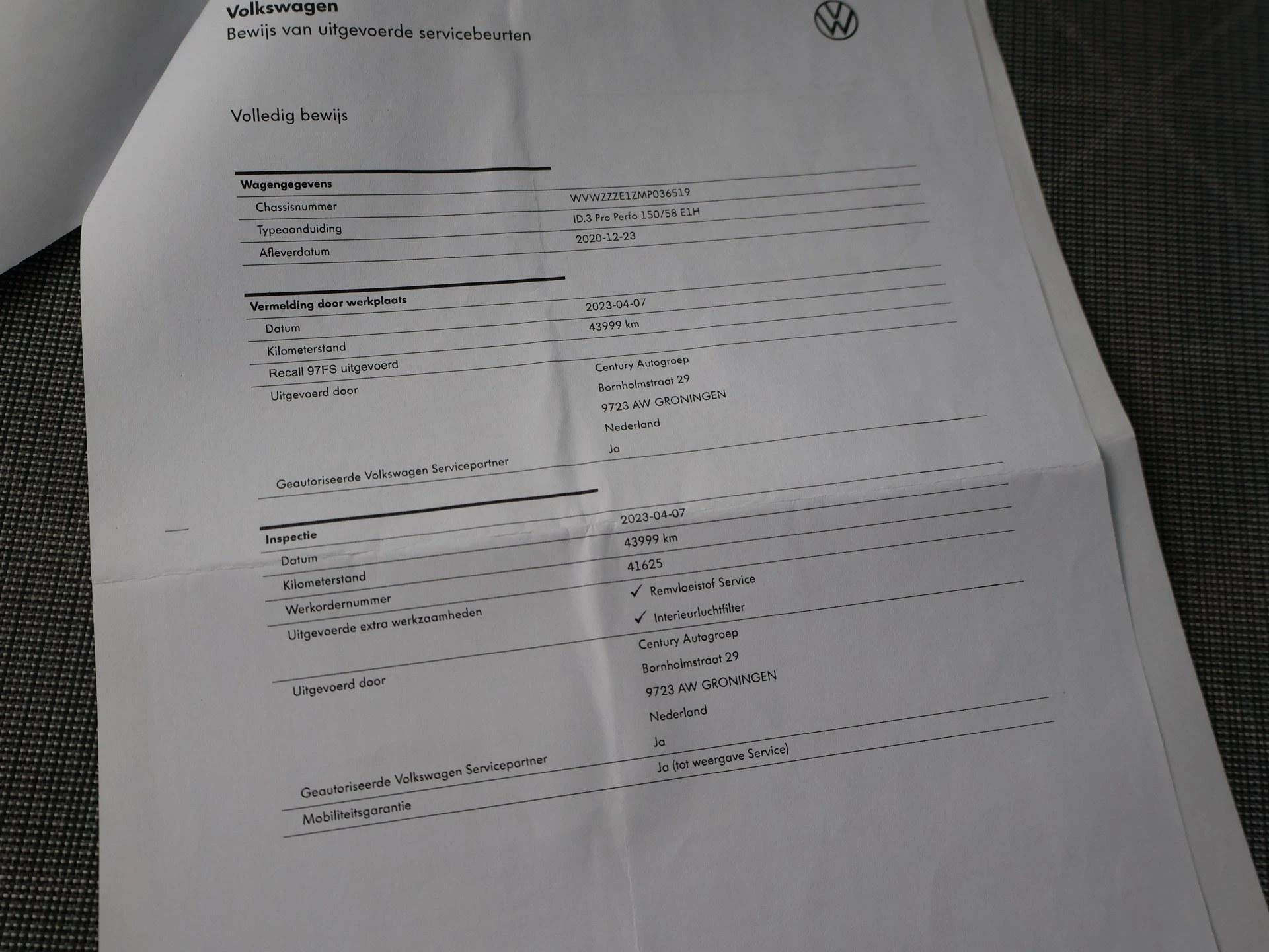 Hoofdafbeelding Volkswagen ID.3