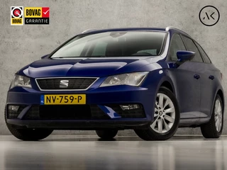 SEAT Leon ST 1.0 TSI Sport (APPLE CARPLAY, NAVIGATIE, CLIMATE, PARKEERSENSOREN, TREKHAAK, SPORTSTOELEN, GETINT GLAS, LM VELGEN, KEYLESS, NIEUWSTAAT)