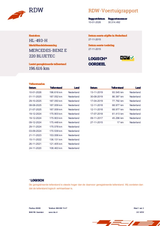 Hoofdafbeelding Mercedes-Benz E-Klasse