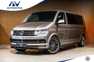 Volkswagen Transporter 2.0 TDI L2H1 DC Highline | Schuifdak | ACC | Bi-Xenon | Camera | Stoelverwarming | Navigatie | Alcantara bekleding | Trekhaak | L+R Schuifdeur | 20'' Sport velgen | Orig. NL Auto | NAP Logisch | Nieuwe APK