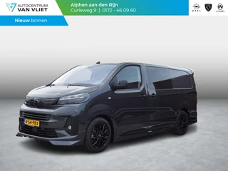 Hoofdafbeelding Peugeot e-Expert Peugeot e-Expert Dubbele Cabine 75kWh | STX Sport | Lederen bekleding | Spoilerpakket | 18 inch Lichtmetalen velgen | Rondom Camera's | Mooiste bus van NL (!)