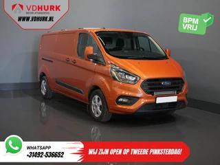 Ford Transit Custom 300 2.0 TDCI 130 pk Aut. L2 Limited BPM VRIJ! Bi-Xenon/ 2x Schuifdeur/ Standkachel/ Stoelverw./ Carplay/ Camera/ PDC/ LMV/ Cruise/ Trekhaak