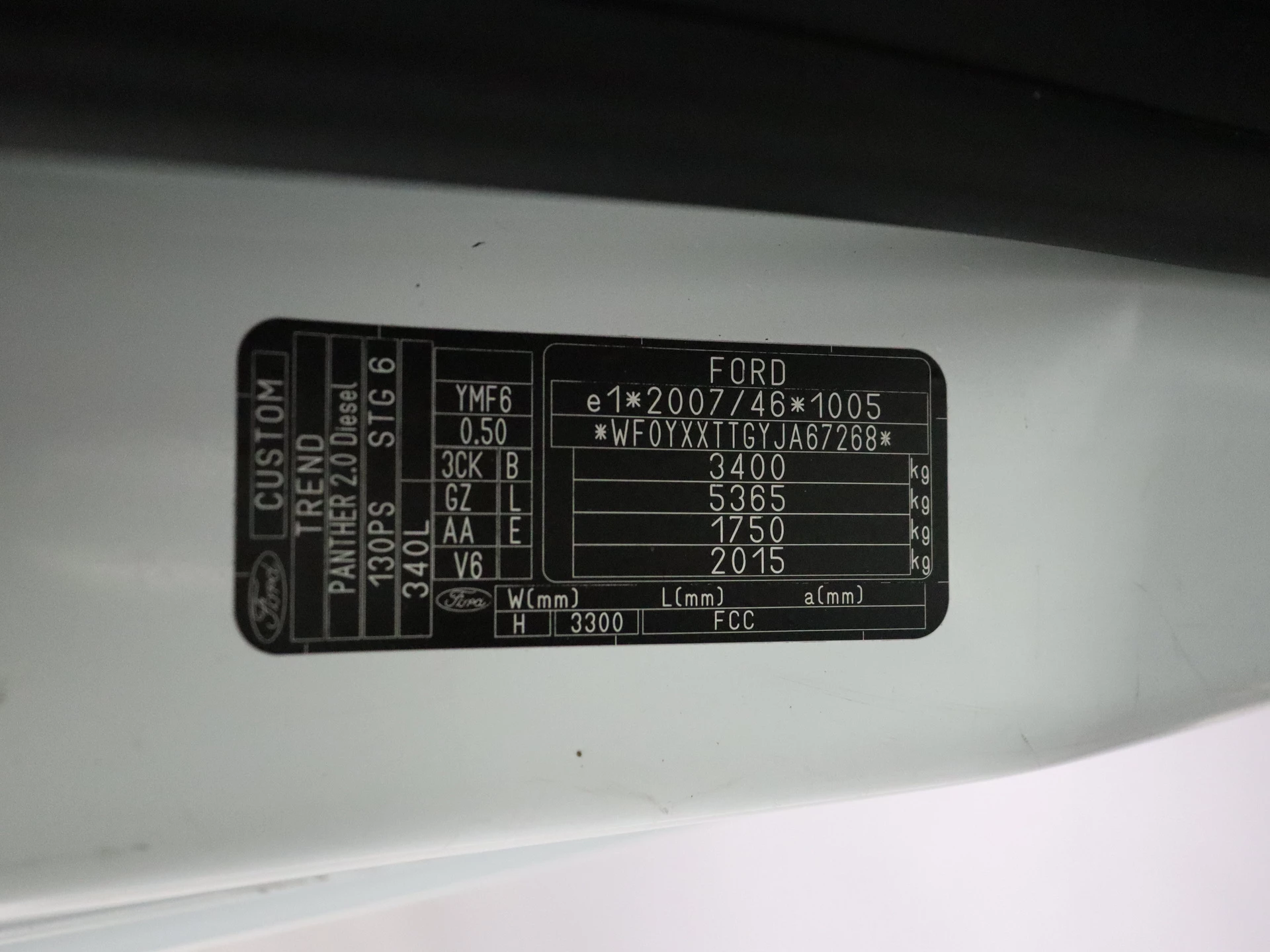Hoofdafbeelding Ford Transit Custom