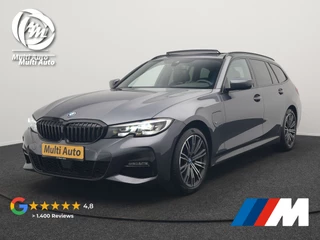 BMW 3 Serie Touring 320e M Sport Plug In Hybrid 204pk Dealer O.H. PHEV | Trekhaak Af Fabriek | Panodak | Adaptive Cruise | Alcantara Sportstoelen |  18"L.M | Apple Carplay | Keyless | Navigatie | Sfeerverlichting | Virtual | DAB |