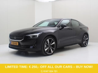 Polestar 2 Long Range Dual Motor 408PK 78kWh [ TREKHAAK+PILOT PLUS+20 INCH+LEDER+CARPLAY+CAMERA+STOELVERWARMING+H/K AUDIO ]