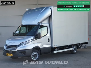 Iveco Daily 35S21 3.0L Automaat Laadklep Zijdeur ACC LED CarPlay Lat om Lat D'Hollandia 3,5t Trekvermogen Meubelbak Koffer Bakwagen 22m3 Airco