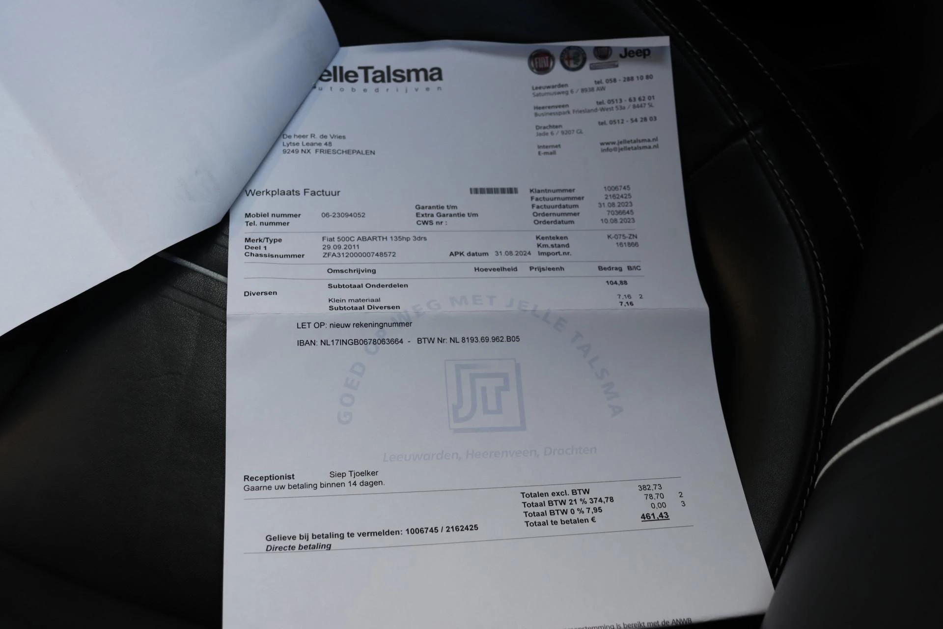 Hoofdafbeelding Fiat 500