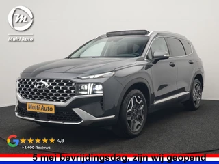 Hyundai Santa Fe 1.6 T-GDI Comfort Smart Sky PHEV 266pk Dealer O.H. | Trekhaak Afn. | Panodak | Adaptive Cruise | Camera | Krell Audio | Lederen Sportstoelen Verwarmd | Apple Carplay | Keyless | Blis | Stuur Verwarmd | Navigatie | DAB | Plug In Hybrid