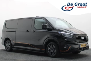 Ford Transit Custom 300 2.0 TDCI Automaat L2H1 3-Zits, LED, Keyless, ACC, Trekhaak, Side-Bars, PDC, 17"