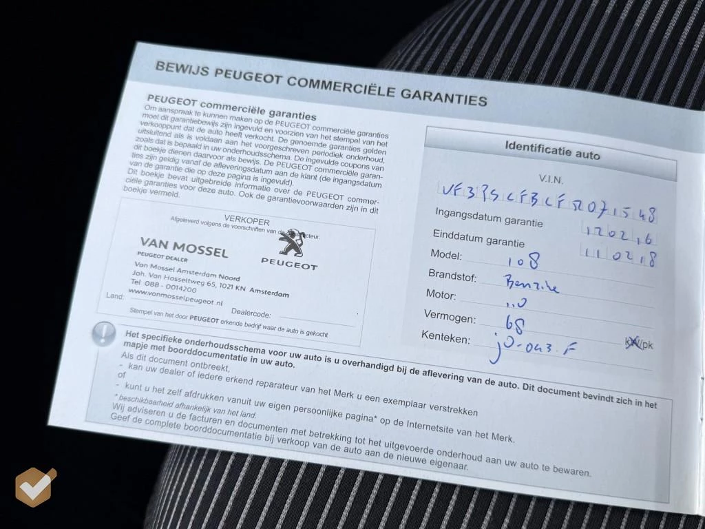 Hoofdafbeelding Peugeot 108