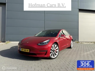 Tesla Model 3 Performance AWD Dual Motor 75 kWh Rood Marge
