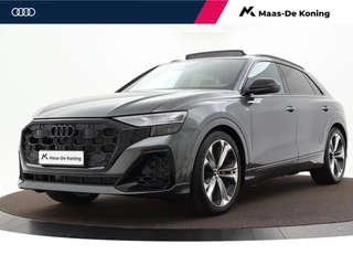 Hoofdafbeelding Audi Q8 Audi Q8 60 TFSIe 490pk Quattro S Line Competition · Luchtvering · 360 Camera · Servosluiting · Panoramadak · Elek. trekhaak · Stoelventilatie · 22'' Inch · Garantie t/m 12-02-2028 of 90.000km