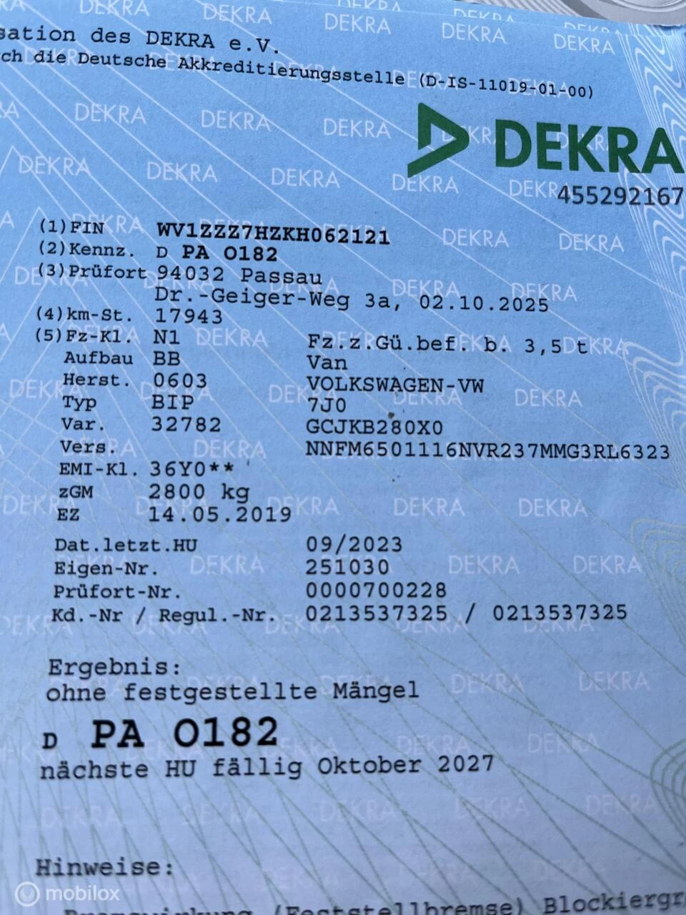 Hoofdafbeelding Volkswagen Transporter