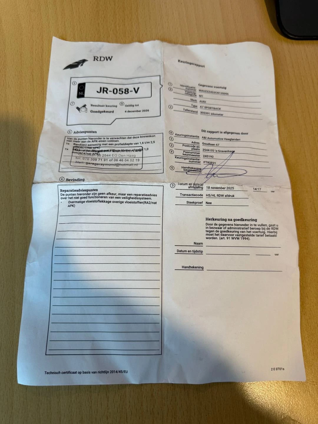 Hoofdafbeelding Audi A7