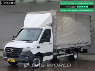 Mercedes Sprinter 519 CDI 3.0L V6 Automaat 484cm Dubbellucht Huif Bakwagen 190PK Airco Cruise Euro6 Meubelbak Koffer Airco Cruise control