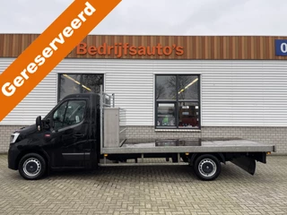 Renault Master T35 2.3 dCi 165pk L3 Energy EURO VI / pickup / open laadbak / plateau L 375 x B 210 / vaste prijs rijklaar € 22.950 ex btw / lease vanaf € 410 / airco / cruise / navigatie / opberg box