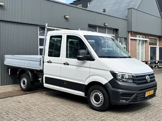Hoofdafbeelding Volkswagen Crafter Volkswagen Crafter 35 2.0 TDI DC Open laadbak Airco Cruise controle Pick-up Euro 6 Parkeerhulp achter evt 3000kg trekgewicht 6 persoons p-up bakwagen open laadbak Pritsche