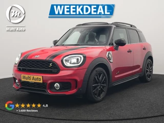 MINI Countryman Cooper S E ALL4 JCW PHEV 220pk Dealer O.H | Panodak | JCW Alcantara Sportstoelen Verwarmd | Head Up | Camera | Apple Carplay | Sfeerverlichting | Keyless | Virtual | Navigatie | DAB | Plug In Hybrid