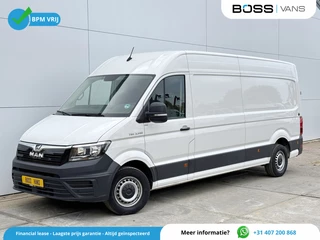 Hoofdafbeelding MAN TGE MAN TGE 3.140 2.0 TDI L4H3 Airco Cruise Control Carplay Trekhaak Camera Standkachel Parkeersensoren voor achter