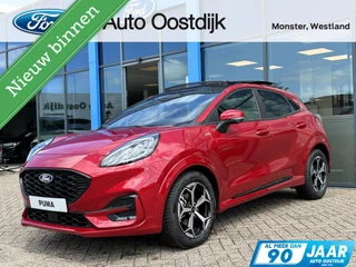 Ford Puma 1.0 EcoBoost Hybrid ST-Line 125PK Automaat NIEUW MODEL!! Panodak Afn. Trekhaak Winterpack MATRIX-LED Elek. Achteklep Adaptieve Cruise SYNC4 Keyless Navi Privacy Glass *Full Options*