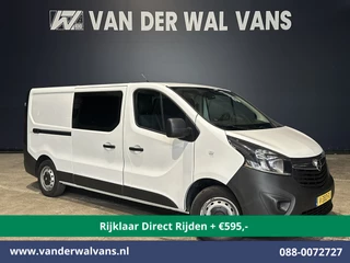 Opel Vivaro 1.6 CDTI 122pk L2H1 *Rijklaar Direct Rijden* Dubbele Cabine Euro6 Airco | Camera | Trekhaak | LED | 5-Zits Cruisecontrol, Bluetooh-telefonie