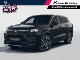 Hoofdafbeelding Volkswagen Tayron Volkswagen Tayron R-Line Edition 1.5 eHybrid 204 PK 6 versn. DSG · Black Style Pakket · Panoramaschuif-kanteldak · Trekhaak inklapbaar, met elektrische ontgrendeling, incl. aanhangermanoeuvreerhulp Trailer Assist · Voorraad OUTLET · Prijs is inclusief inruilpremie ·