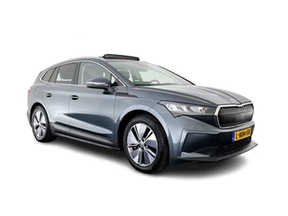 Škoda Enyaq iV 80 Luxus [ 3-Fase ] (INCL-BTW) *PANO | LUXURY-LEATHER | HEAD-UP | ADAPTIVE-CRUISE | MEMORY-PACK | FULL-LED | DIGI-COCKPIT | BLIND-SPOT | NAVI-FULLMAP | KEYLESS | CAMERA | HEATED-SPORTSEATS | KEYLESS | 19"ALU*