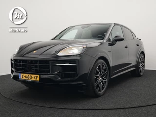 Porsche Cayenne Coupé 3.0 E-Hybrid Sport Design Plug In Hybrid 470pk Dealer O.H. PHEV | Panodak | 18-Voudige Lederen Sportstoelen Memory | Adaptive Cruise | BOSE Sound | L.M. 22" | PASM Luchtvering | Sport Chrono | 360 Camera | Passenger Display | Rear Seat Entertainment 