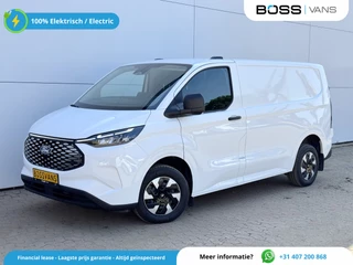 Hoofdafbeelding Ford E-Transit Custom Ford E-Transit Custom 71kWh 140PK Elektrisch 344km WLTP 2300kg Trekvermogen BEV Snelladen Stoel + Stuur verwarming LED Adaptieve Cruise Camera Carplay Parkeersensoren v+a
