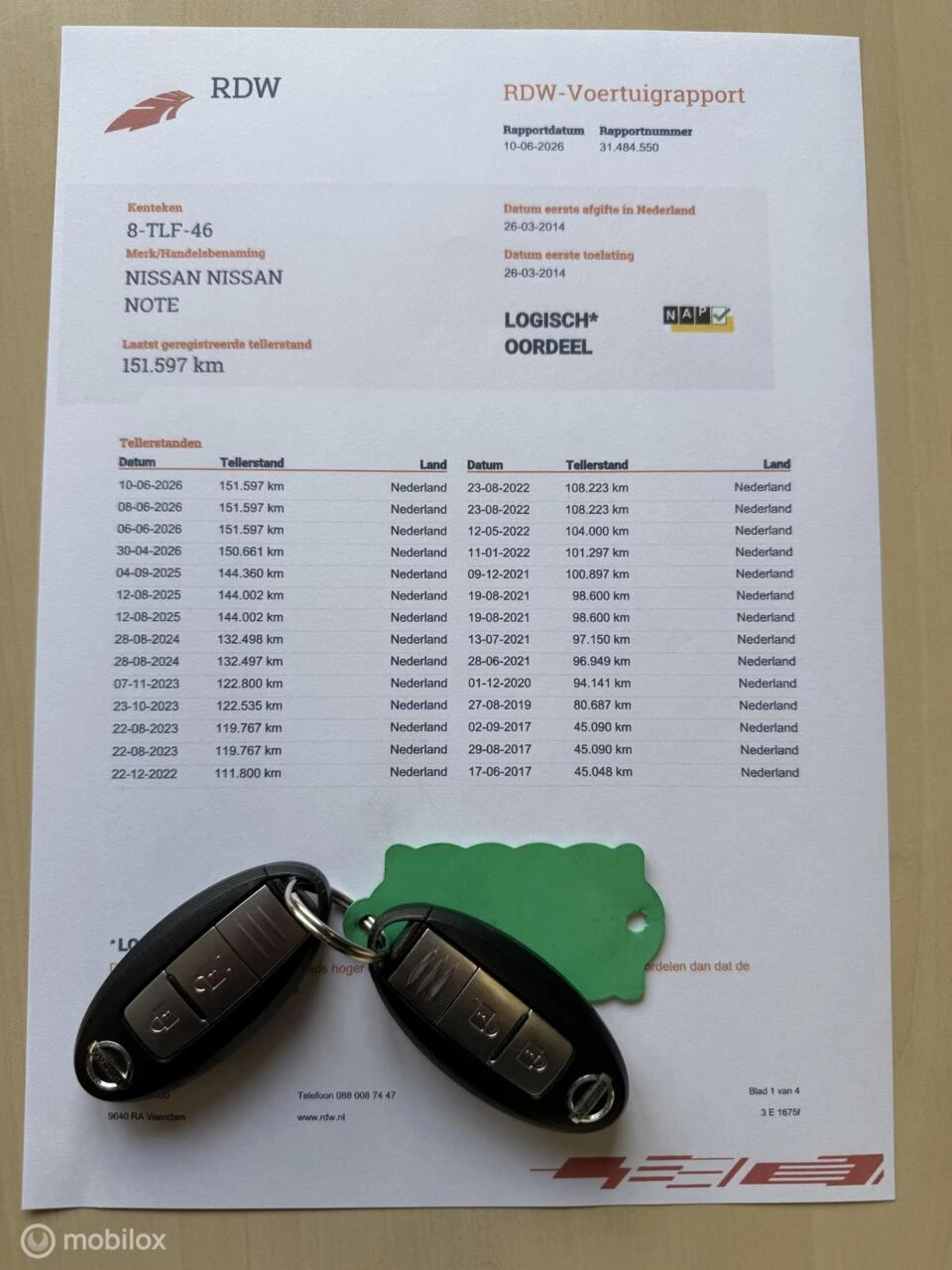 Hoofdafbeelding Nissan Note