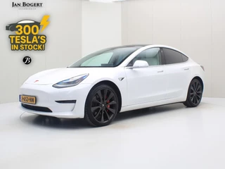 Tesla Model 3 Performance AWD 486pk 75 kWh [ WIT LEDER+AUTOPILOT+530KM WLTP+PREMIUM AUDIO ]