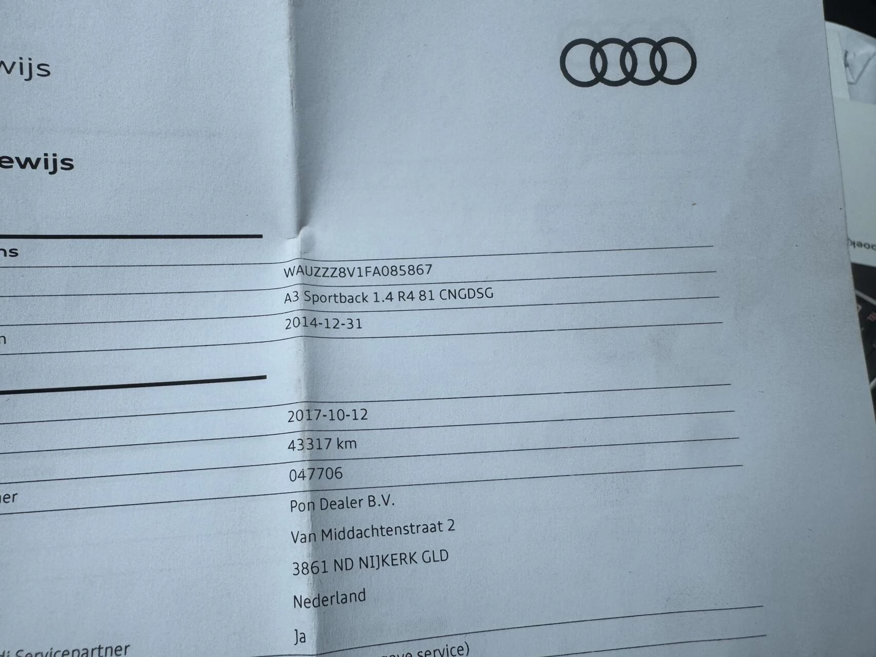 Hoofdafbeelding Audi A3