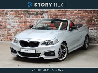 BMW 2 Serie Cabrio 228i High Executive M Sport Pakket Automaat / Navigatie Professional / Leder / 18 Inch / Trekhaak / Xenon / Windscherm / Harman Kardon / Stoelverwarming / Adaptief M Onderstel / Parkeersensoren voor+achter / Neerklapbare Achterbank